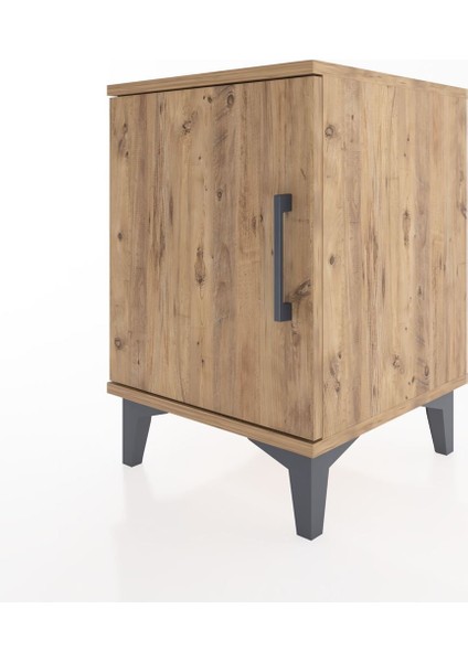 Hyperion Komodin Tek Raflı Tek Kapaklı 44X44X64 Çam-Çam modelleri