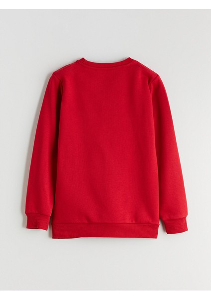 Yeni Sezon Bisiklet Yaka Yılbaşı Temalı Erkek Çocuk Sweatshirt fırsatları