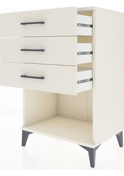 Hyperion Komodin 3 Çekmeceli 60X44X96 Aytaşı-Aytaşı fırsatları