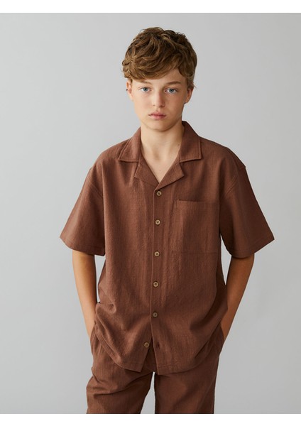 Yeni Sezon Resort Yaka Erkek Çocuk Gömlek