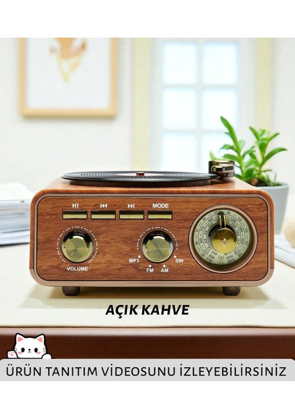 Dcx-11 Özel Tasarım Ahşap Görünümlü Retro Vintage Nostaljik Radyo & Bluetootlu Mini Fm Radyo fiyatları