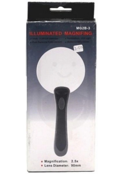 2 LED Işıklı 2.5X-90MM Okuma Büyüteç fiyatları