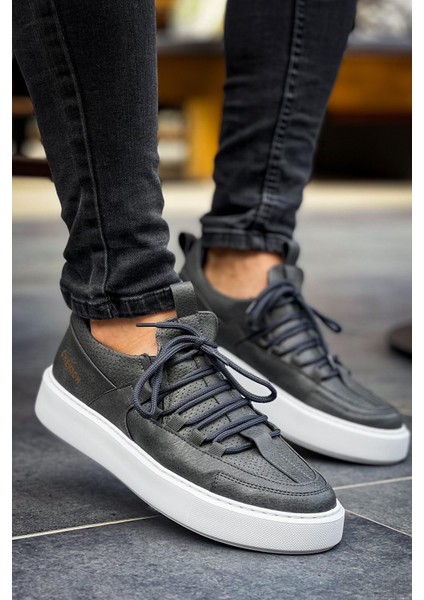 Saturn Premium Bağcıklı Erkek Sneaker Antrasit