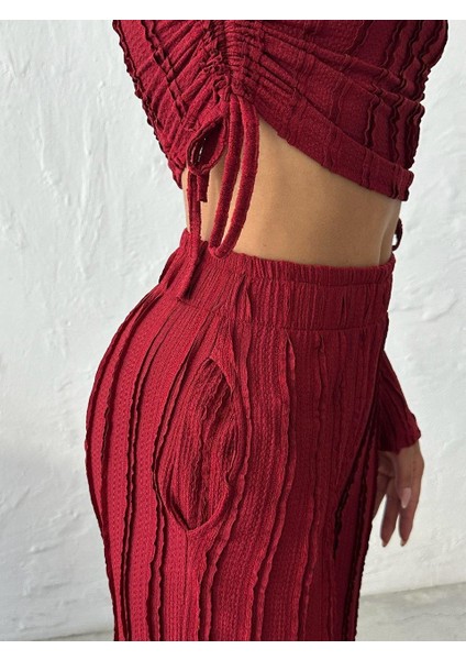 Dikiş Detaylı Fitilli Kumaş Ikili Takım modelleri