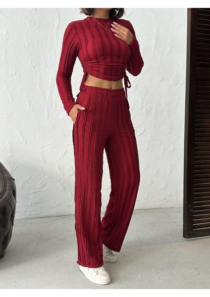 Dikiş Detaylı Fitilli Kumaş Ikili Takım indirimleri