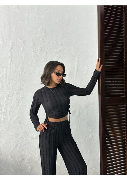 Dikiş Detaylı Fitilli Kumaş Ikili Takım fırsatları