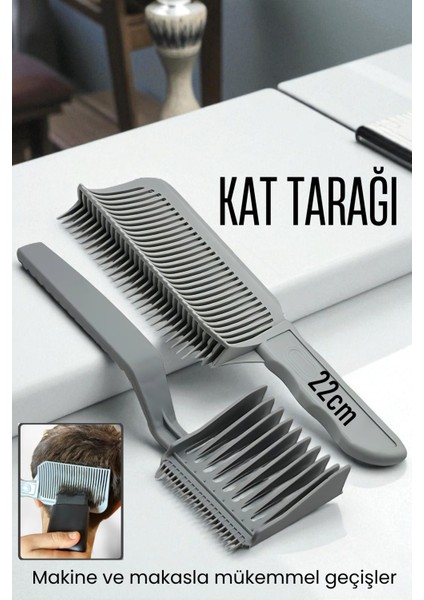 Uzun Kat Tarağı Kavisli Kontur Geçiş Kat Kesim Kesim Tarağı 2 Li Set Kuaför Berber 722201