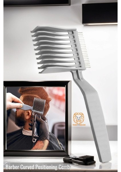 Uzun Kat Tarağı Kavisli Kontur Geçiş Kat Kesim Kesim Tarağı 2 Li Set Kuaför Berber 722201 modelleri