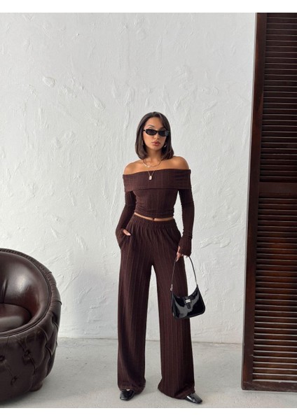 Fitilli Madonna Yaka Parmak Geçmeli Ikili Takım