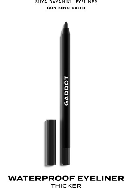 - Thicker - Suya Dayanıklı Waterproof Siyah Göz Kalemi - Gün Boyu Kalıcılık