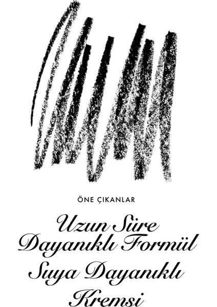 - Thicker - Suya Dayanıklı Waterproof Siyah Göz Kalemi - Gün Boyu Kalıcılık