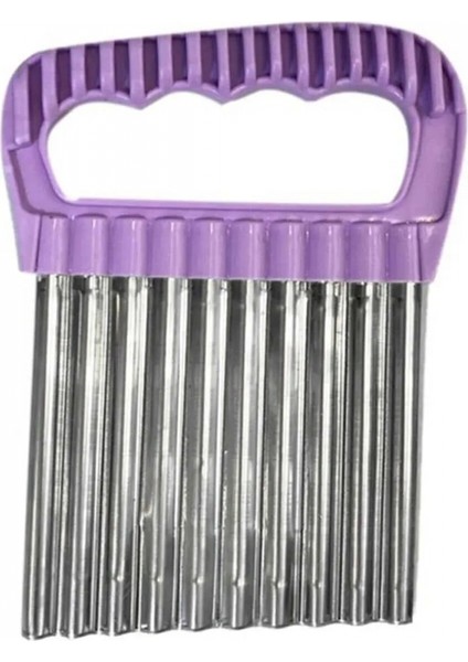 Özel Tutacaklı Şekilli Sebze Ve Meyve Kesme Aleti Cips Doğrayıcı -35126 fiyatları