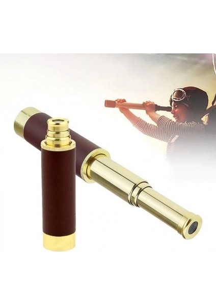 30X40 Panda Büyük Mercekli Pirinç Gövdeli Deri Çantalı Denizcilik Korsan Dürbün fiyatları