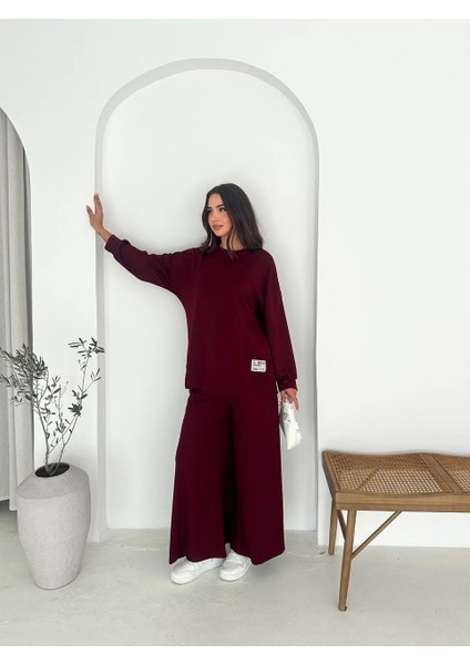 Modal Kumaş Geniş Paça Oversize Takım indirimleri