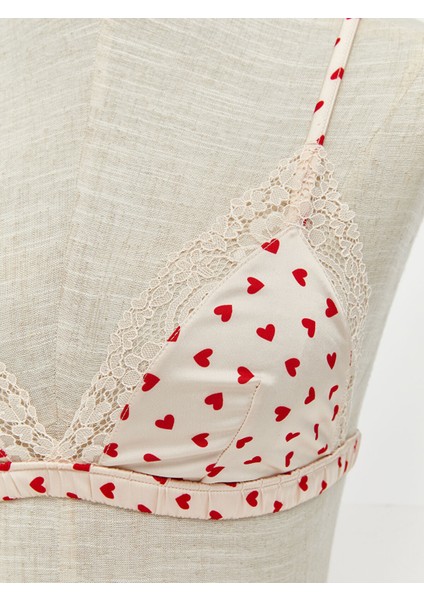 Yeni Sezon Balensiz Dolgusuz Baskılı Saten Fantezi Bralet modelleri