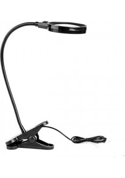 12 LED Clipslı Işıklı Büyüteç Işıklı Masa Lambası Çalışma Lambası fırsatları