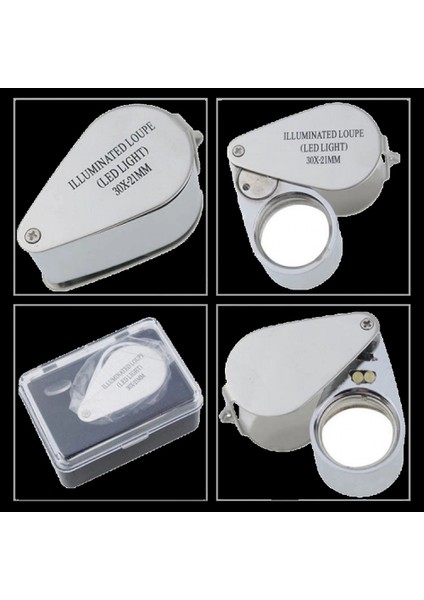 Kontrol Için Özel Kutulu Metal Işıklı Lup 30X21 fiyatları