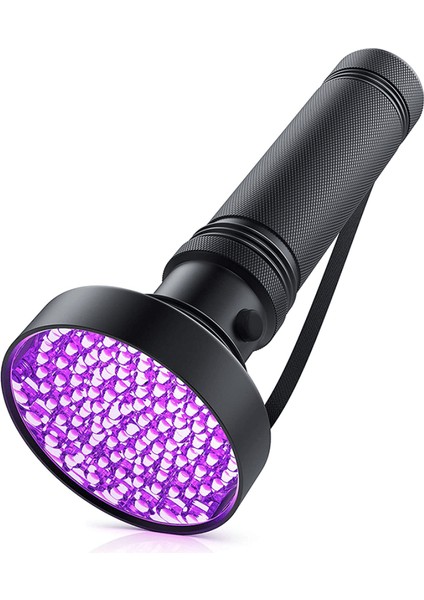 100 LED 395NM Mor Işık Uv El Feneri - Ultraviyole Fener