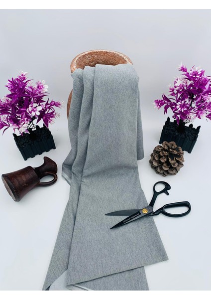 Premium Gri Melanj Iki Iplik Kumaş – Günlük & Spor Kıyafetler Için Ideal modelleri