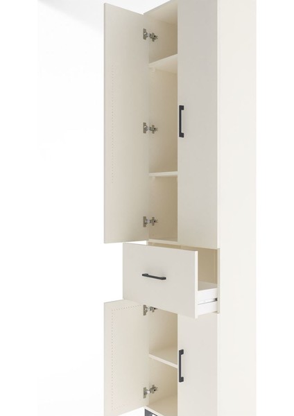 Arges Dolap 4 Raflı Tek Çekmeceli 4 Kapaklı 60X30X243 Aytaşı-Aytaşı indirimleri
