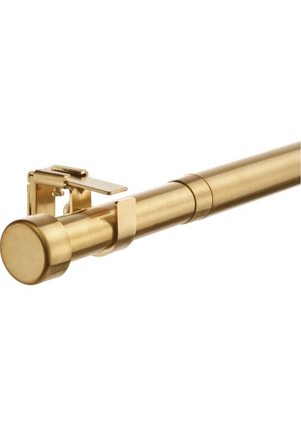 Bekrafta Perde Çubuğu Seti Pirinç Rengi 120-210 cm 28 mm