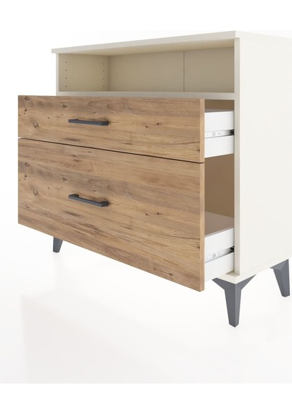 Arges Şifonyer Tek Raflı 2 Çekmeceli 88X30X80 Aytaşı-Çam fırsatları