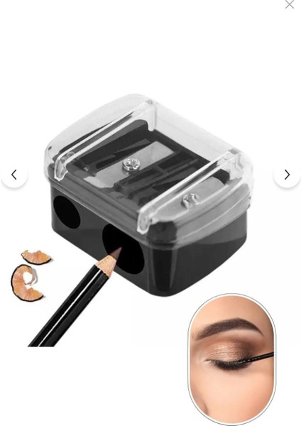 Çift Girişli Kozmetik Kalemtraş, Göz, Dudak, Kaş ve Eyeliner Kalemleri Için indirimleri