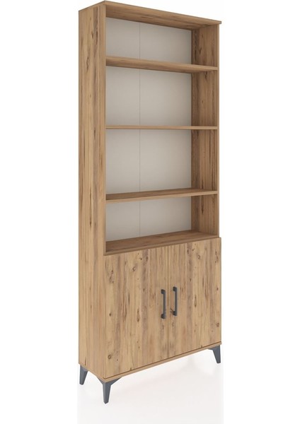 Arges Dolap 5 Raflı 2 Kapaklı 88X30X221 Çam-Çam fiyatları