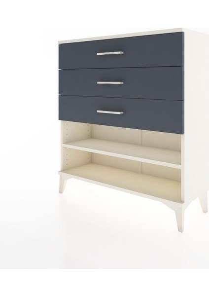 Arges Şifonyer Tek Raflı 3 Çekmeceli 88X30X96 Aytaşı-Antrasit modelleri