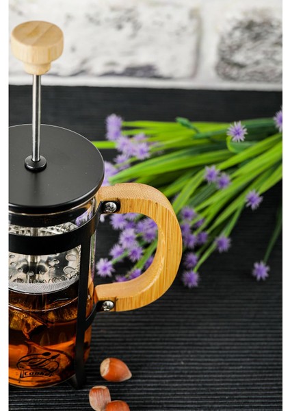 Lüx Cam 350 ml French Press Siyah indirimleri