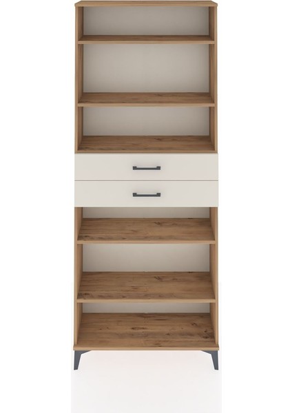 Arges Dolap 5 Raflı 2 Çekmeceli 88X30X221 Çam-Aytaşı