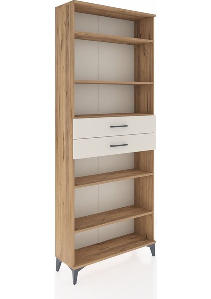 Arges Dolap 5 Raflı 2 Çekmeceli 88X30X221 Çam-Aytaşı fiyatları