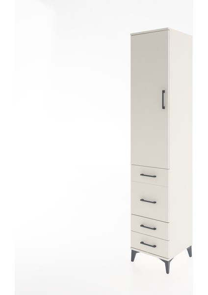 Hyperion Dolap 3 Raflı 4 Çekmeceli Tek Kapaklı 44X44X221 Aytaşı-Aytaşı modelleri