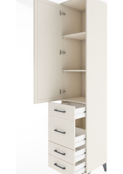 Hyperion Dolap 3 Raflı 4 Çekmeceli Tek Kapaklı 44X44X221 Aytaşı-Aytaşı indirimleri
