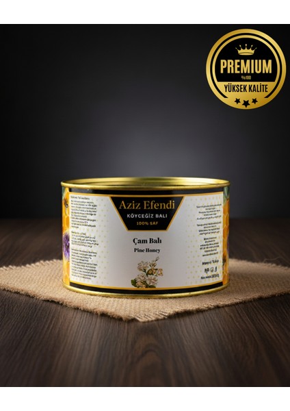 Premium Köyceğiz Çiçek Balı 2800 G Metal Teneke