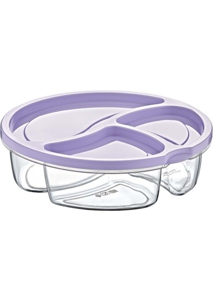 Yuvarlak Bölmeli Saklama Kabı ROYALEKS-MP-7049