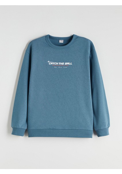 Yeni Sezon Bisiklet Yaka Erkek Çocuk Sweatshirt 2'li fiyatları
