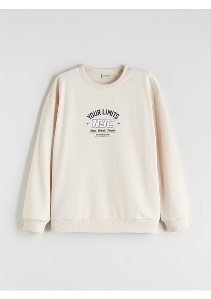 Yeni Sezon Bisiklet Yaka Erkek Çocuk Sweatshirt 2'li indirimleri