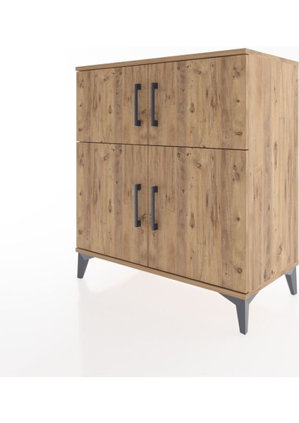 Hyperion Şifonyer Tek Raflı 4 Kapaklı 88X44X96 Çam-Çam modelleri