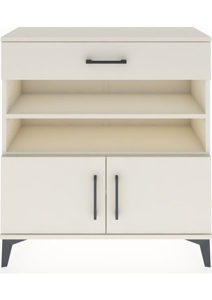 Arges Şifonyer 3 Raflı Tek Çekmeceli 2 Kapaklı 88X30X96 Aytaşı-Aytaşı