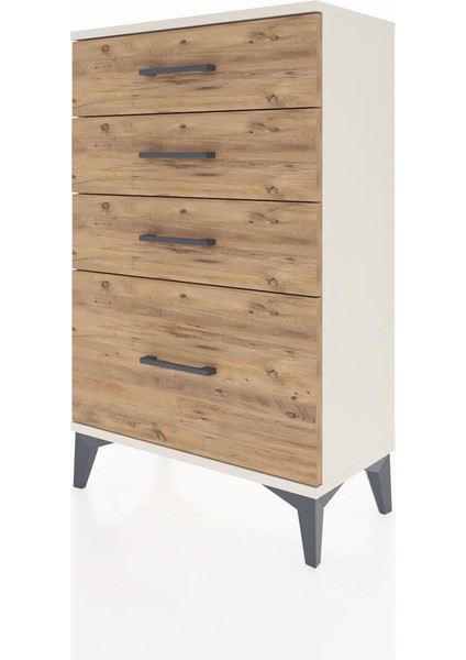 Arges Komodin 4 Çekmeceli 60X30X96 Aytaşı-Çam modelleri