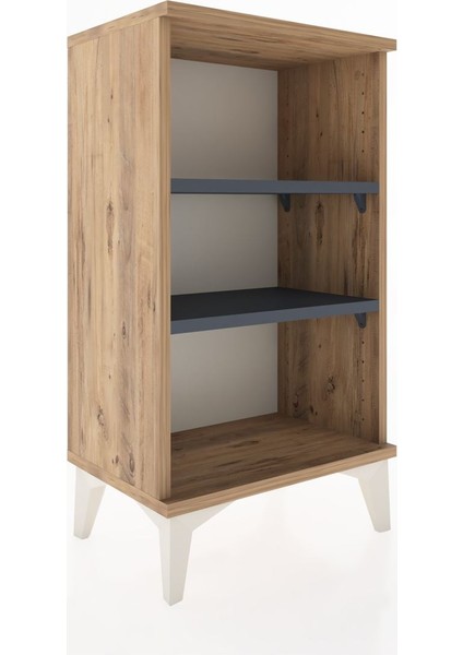 Arges Komodin Tek Raflı Tek Çekmeceli 44X30X80 Çam-Antrasit fırsatları