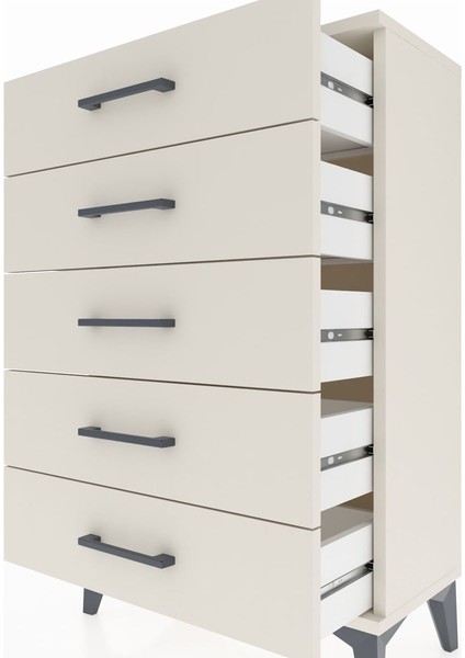 Arges Komodin 5 Çekmeceli 60X30X96 Aytaşı-Aytaşı indirimleri