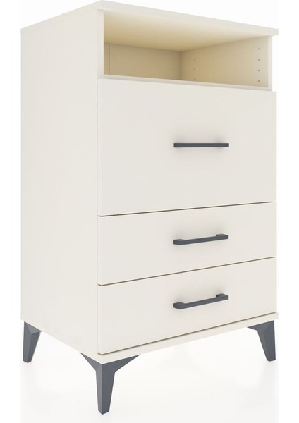 Hyperion Komodin Tek Raflı 3 Çekmeceli 60X44X96 Aytaşı-Aytaşı fiyatları