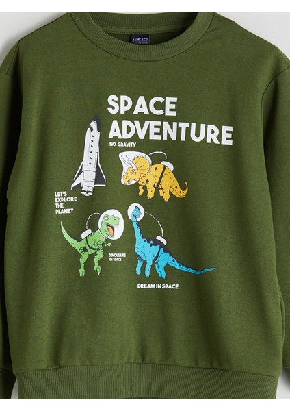 Yeni Sezon Bisiklet Yaka Baskılı Erkek Çocuk Sweatshirt fiyatları