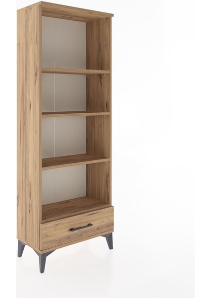 Arges Dolap 4 Raflı Tek Çekmeceli 60X30X163 Çam-Çam fiyatları