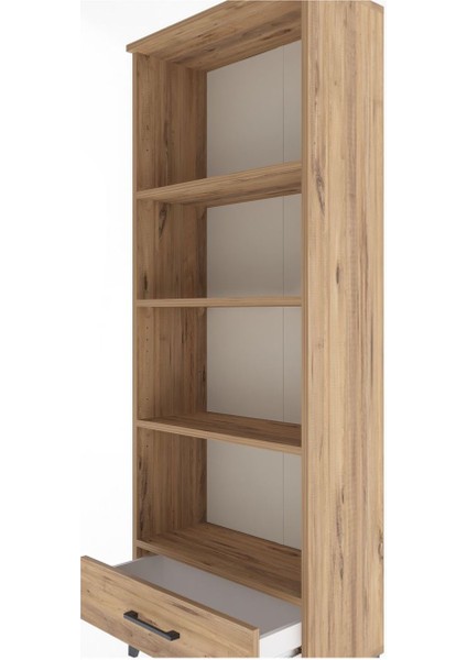 Arges Dolap 4 Raflı Tek Çekmeceli 60X30X163 Çam-Çam indirimleri