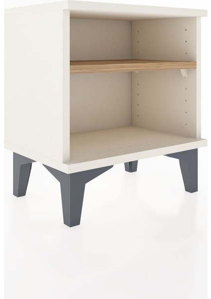 Arges Komodin Tek Raflı 44X30X48 Antrasit-Antrasit fiyatları