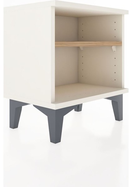 Arges Komodin Tek Raflı 44X30X48 Antrasit-Antrasit fırsatları