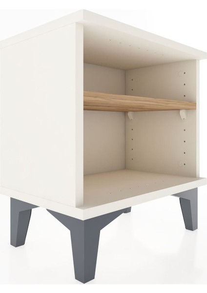 Arges Komodin Tek Raflı 44X30X48 Antrasit-Antrasit indirimleri